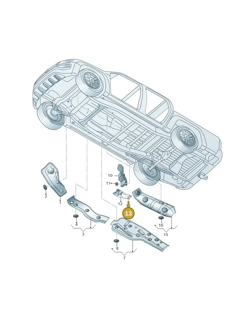 N91050701 — Volkswagen Amarok (2022-) diagram 894825000, position 13
