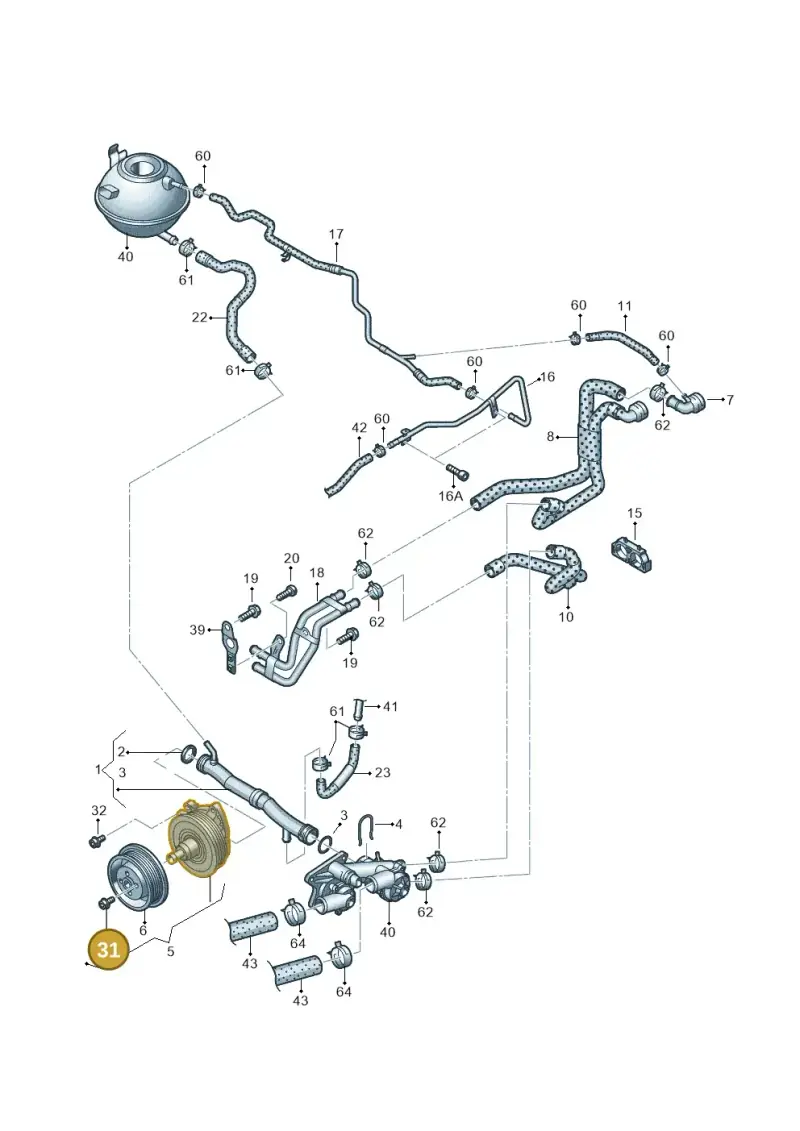 N91052201 — Volkswagen Beetle (2016-2019) diagram 712121150, position 31