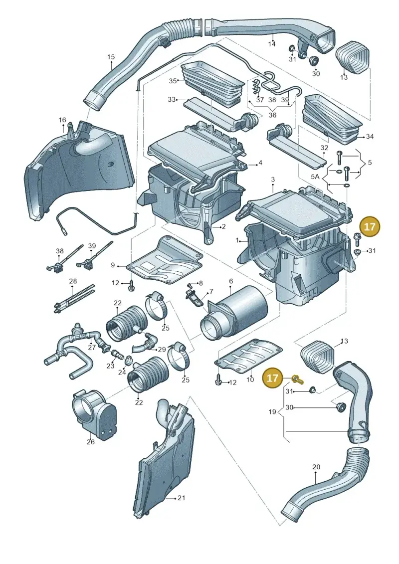 N91054201 — Audi R8 Spyder (2015-2024) diagram 872133200, position 17