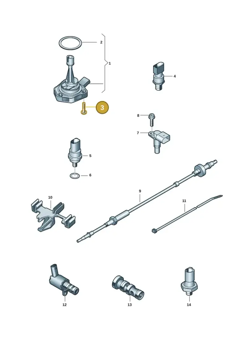 N91054201 — Audi R8 Spyder (2015-2024) diagram 872919401, position 3