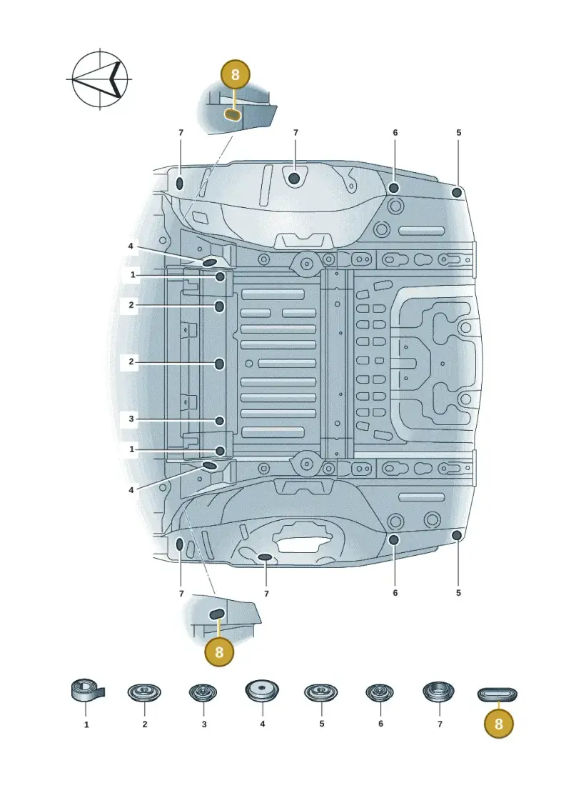 N91055001 — Volkswagen ID.7 Limousine Pro (2023-) diagram 14b803675, position 8