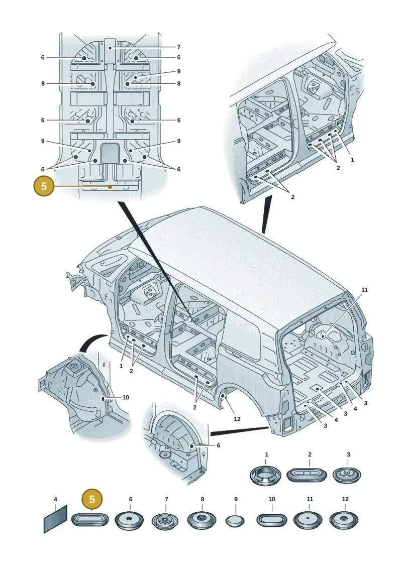 N91055001 — Volkswagen ID.Buzz (2022-) diagram 15a803680, position 5
