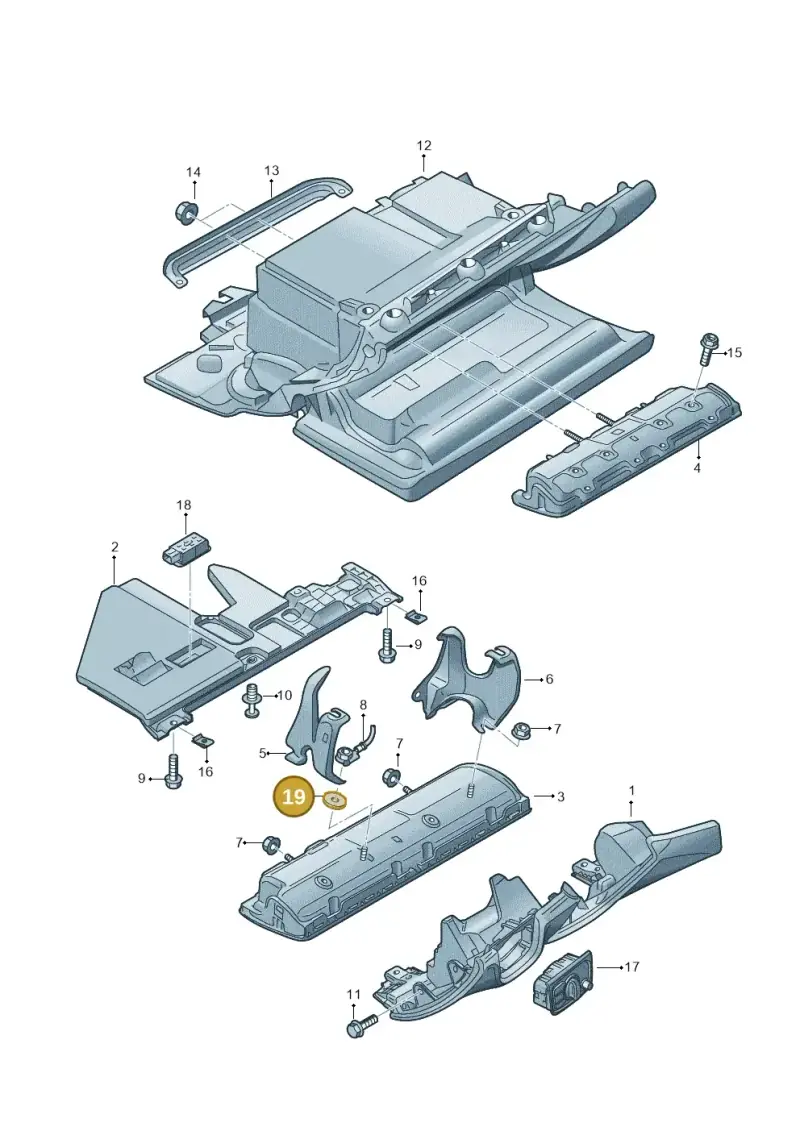 N91056601 — Audi A8 (2013-2018) diagram 771880300, position 19
