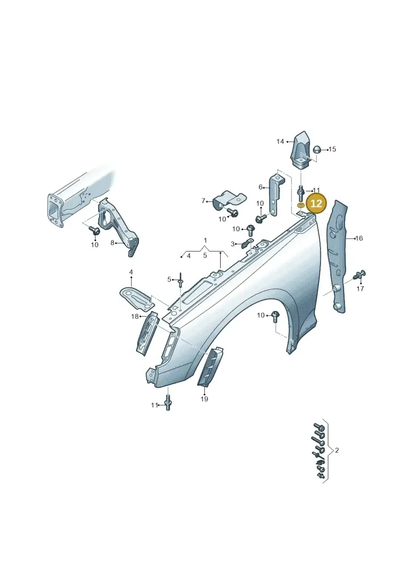 N91056601 — Audi RS5 Sportback (2017-2025) diagram 847821000, position 12