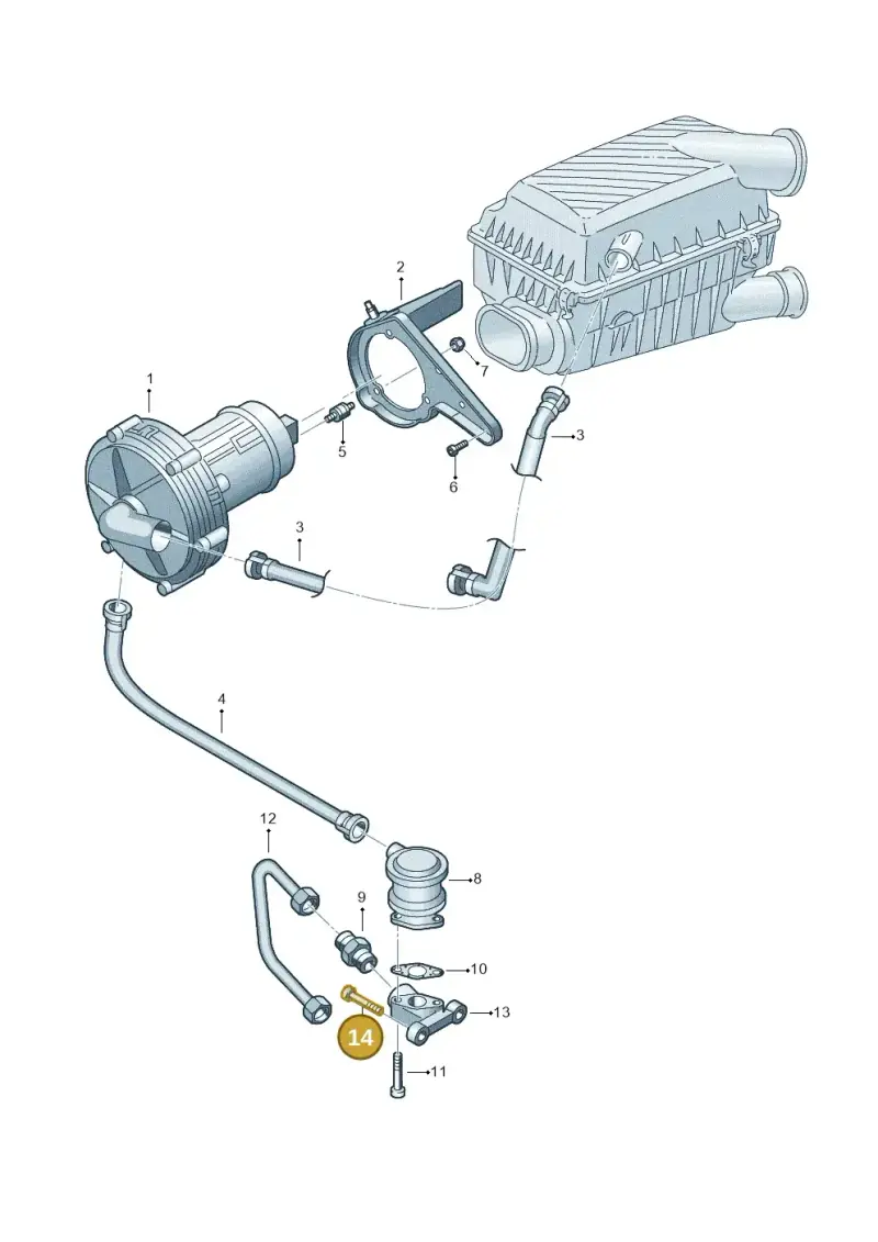N91065301 — Volkswagen Sharan (2008-2010) diagram 244131100, position 14
