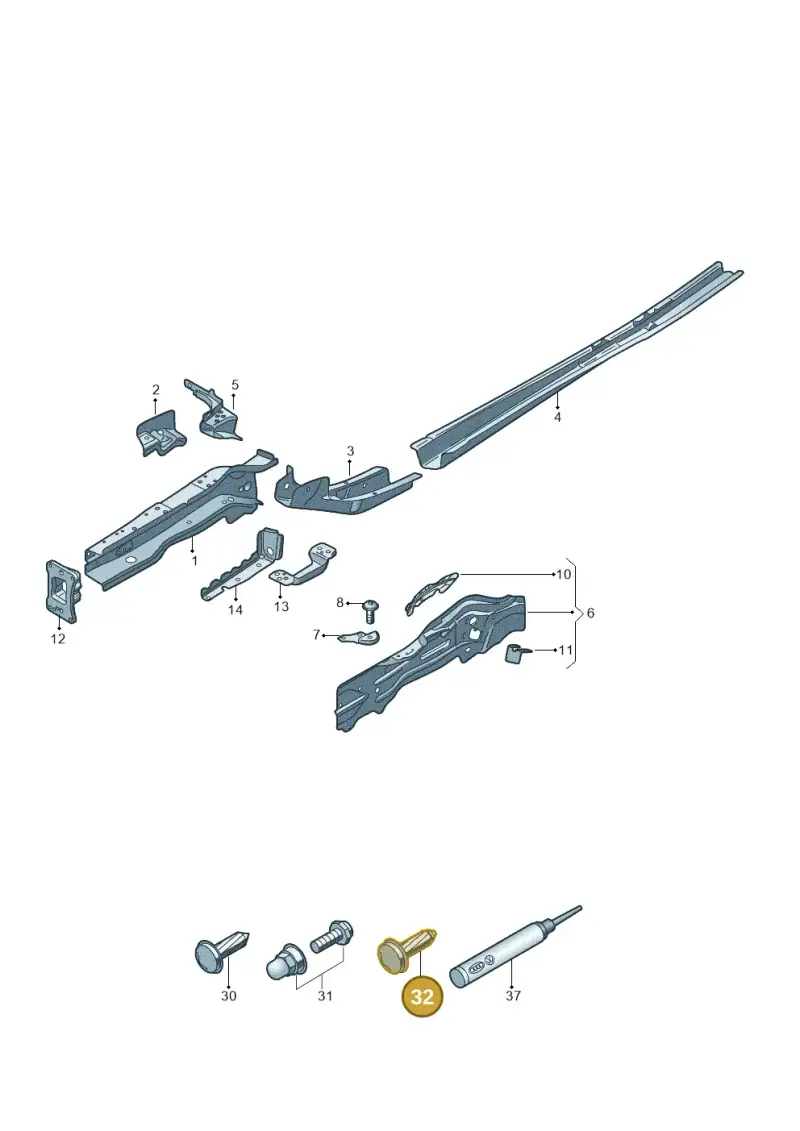 N91065602 — Volkswagen Passat estate (2023-) diagram 3j0803000, position 32