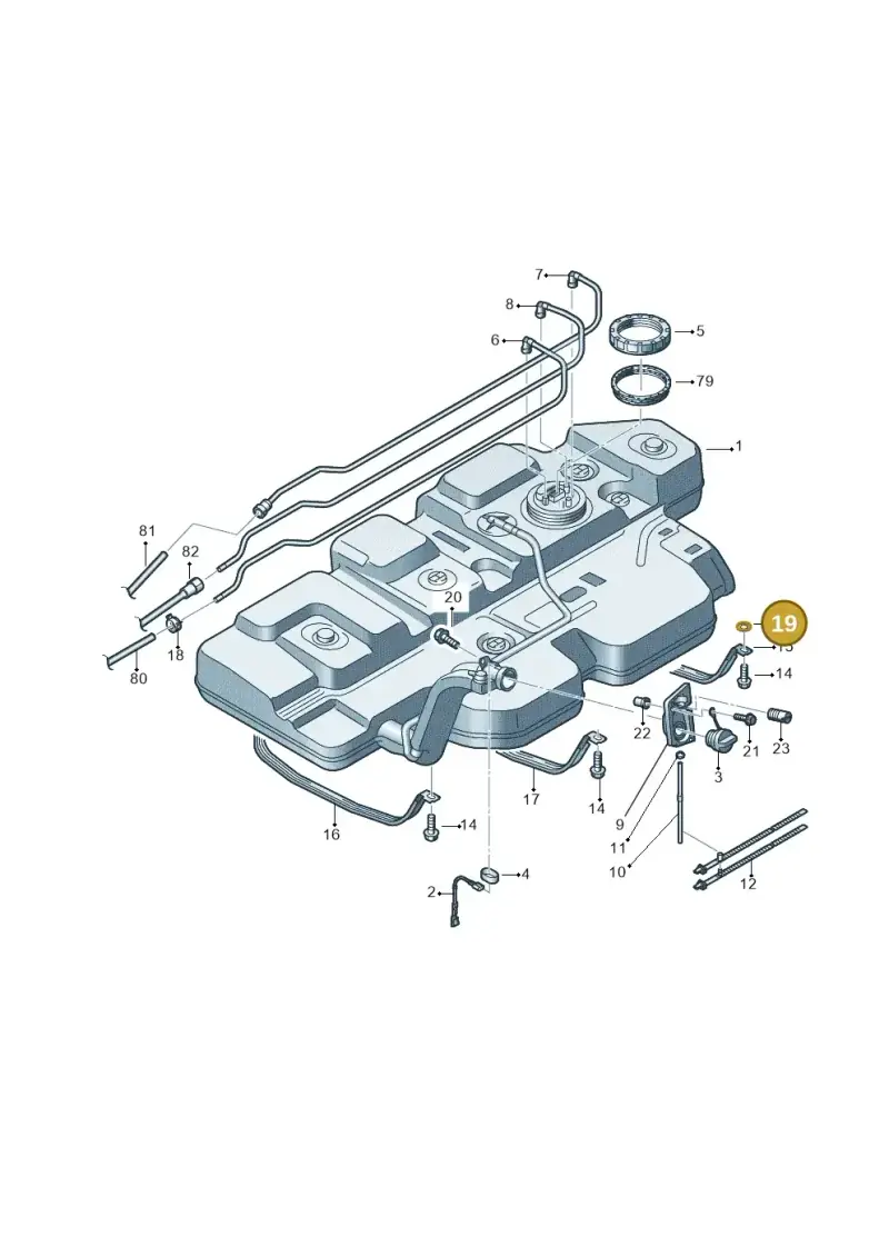 N91068401 — Volkswagen Caravelle (2015-2019) diagram 862201600, position 19