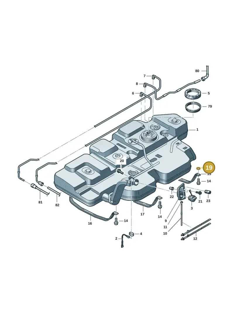 N91068401 — Volkswagen Transport. multivan (2019-2024) diagram 7em201060, position 19