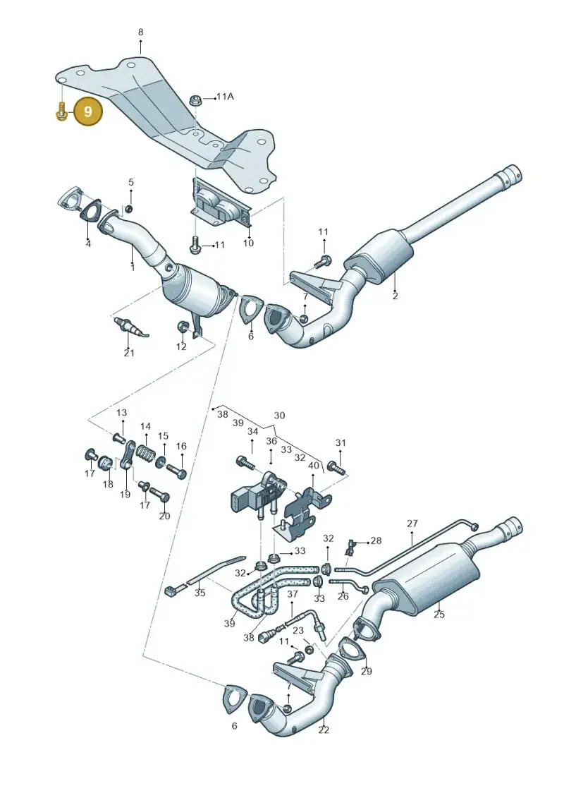 N91068701 — Audi A6 QU.ALLROAD     07> (2006-) diagram 448253550, position 9