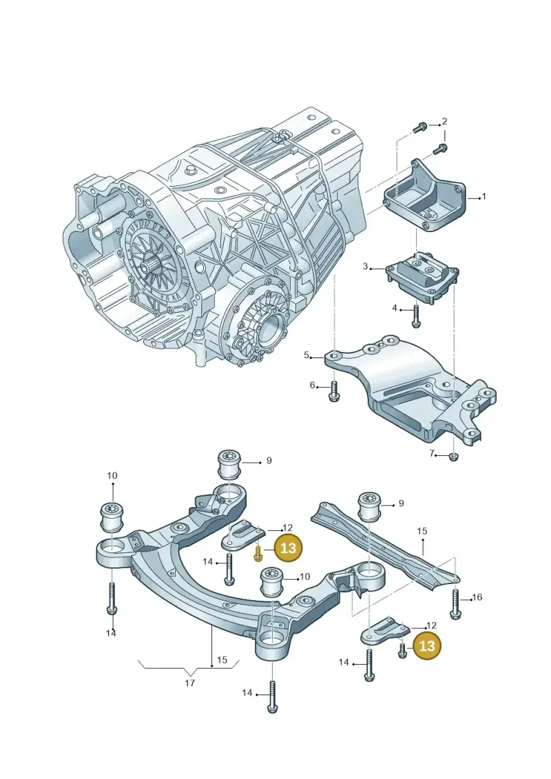 N91068701 — Audi A6 2.7 TDI (2008-2011) diagram 448399700, position 13