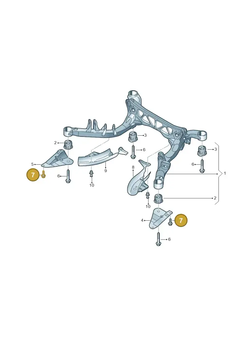 N91068701 — Audi A5 Sportback (2011-2017) diagram 620505010, position 7