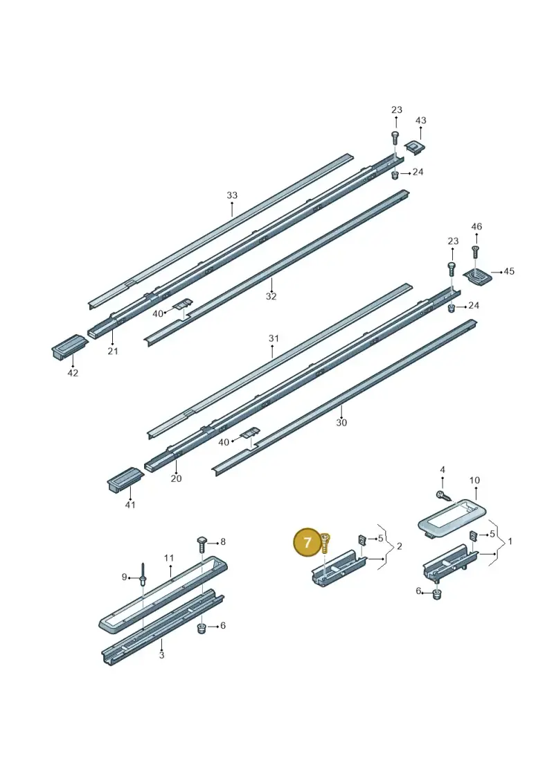 N91069001 — Volkswagen Transp. caravelle (2011-2015) diagram 679885800, position 7