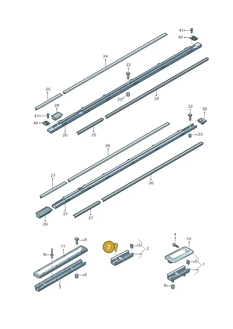 N91069001 — Volkswagen Caravelle (2019-2024) diagram 861885080, position 7