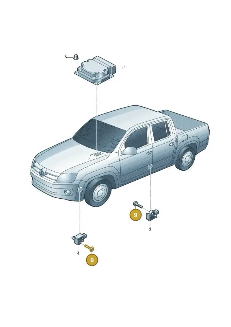 N91071701 — Volkswagen Amarok twin cab (2022-) diagram 683959300, position 9
