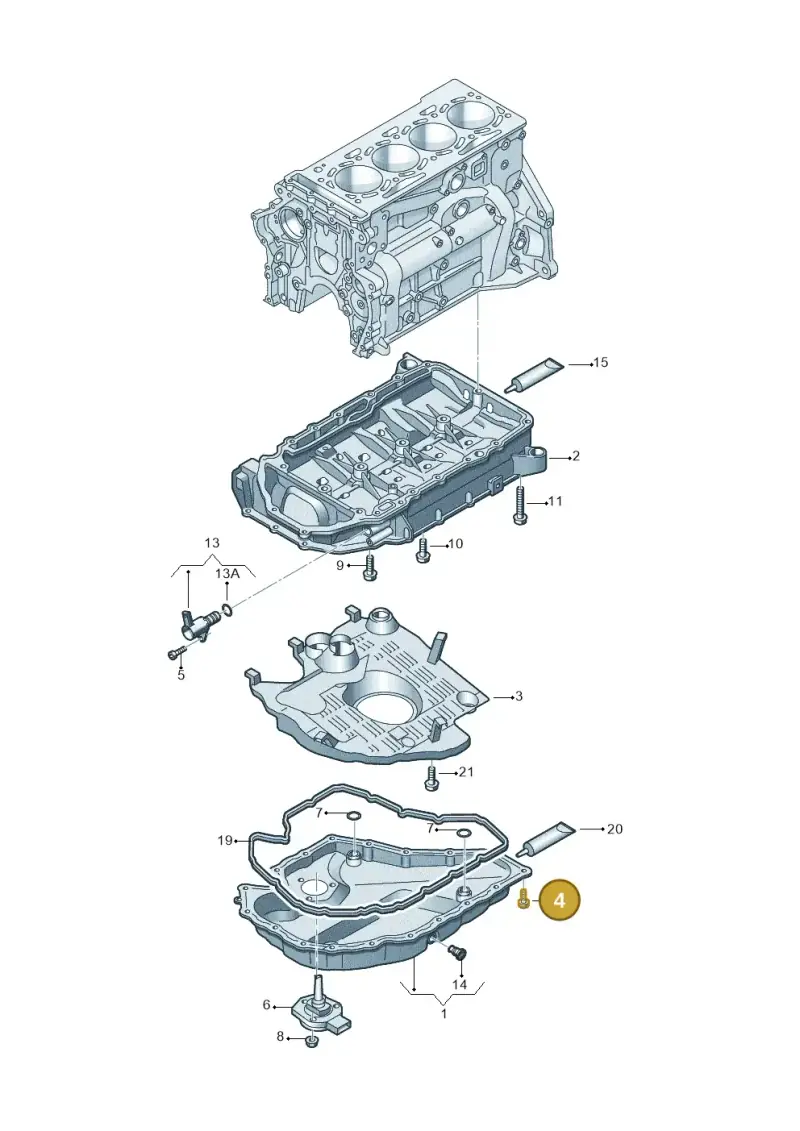 N91071701 — Volkswagen Tiguan 2.0 (2023-) diagram 745103190, position 4