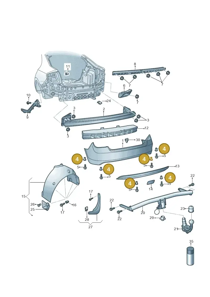 N91073004 — Skoda Rapid (2012-2022) diagram 740807500, position 4