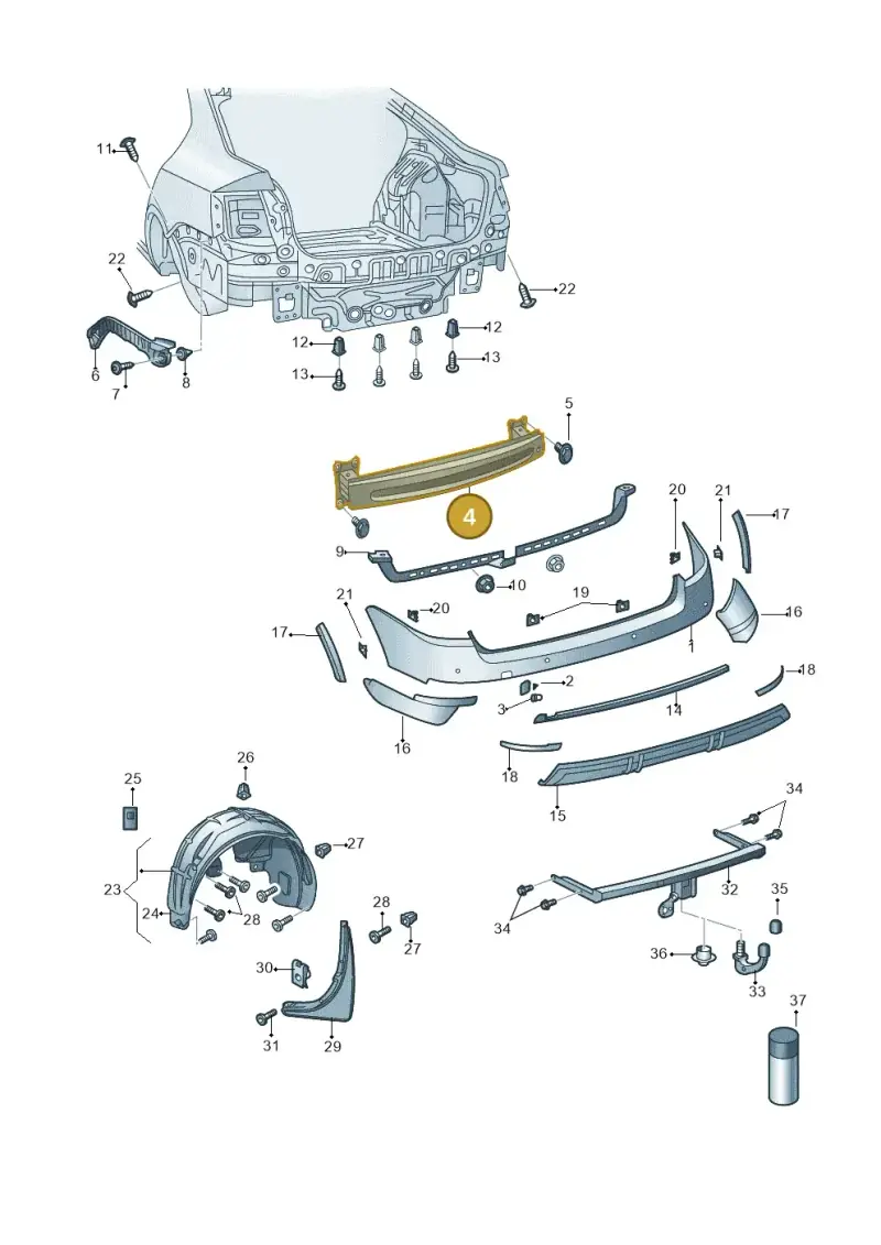 N91073004 — Skoda Octavia (2017-2020) diagram 753807600, position 4