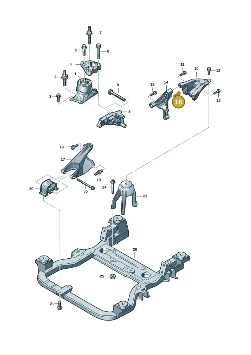 N91073402 — Volkswagen Transport. multivan (2019-2024) diagram 7ep199000, position 16