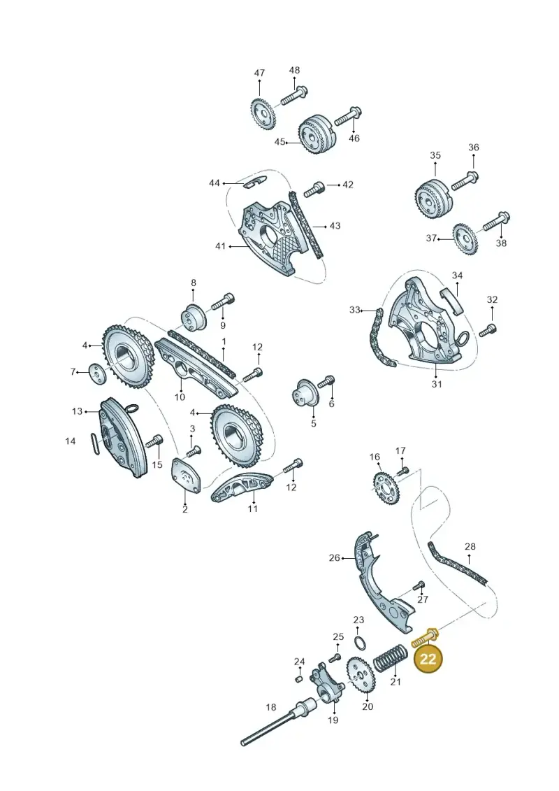 N91073701 — Volkswagen Touareg BlueMotion (2014-2018) diagram 693109550, position 22