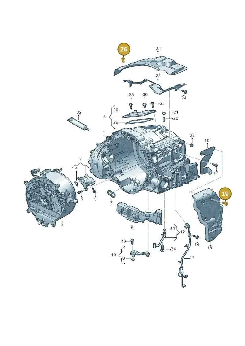 N91078301 — Audi A6 (2018-2025) diagram 896325620, position 19+26