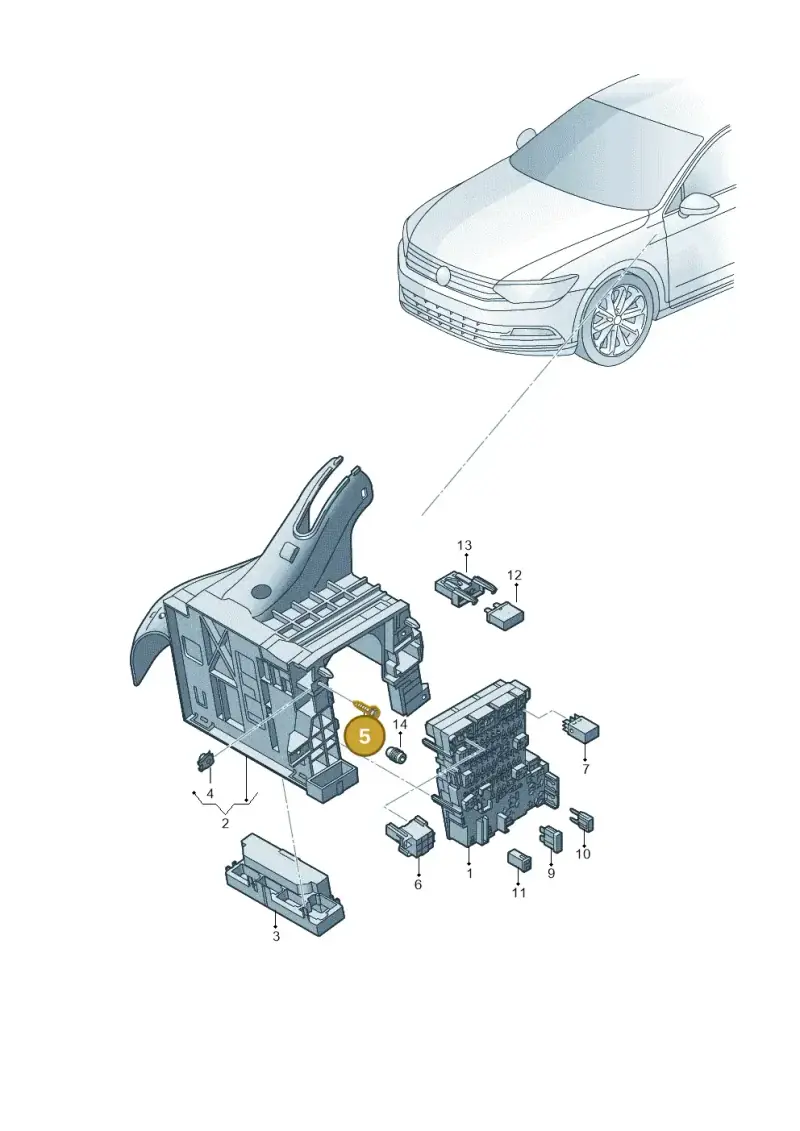 N91079901 — Volkswagen Passat estate (2023-) diagram 793937000, position 5