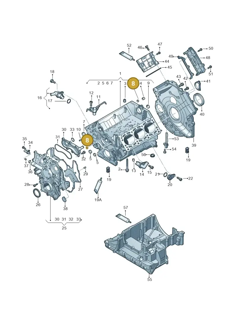 N91081801 — Volkswagen Touareg BlueMotion (2014-2018) diagram 748103270, position 8