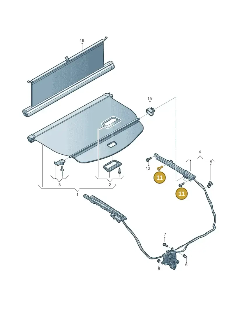 N91085101 — Audi A6 (2014-2018) diagram 717863950, position 11