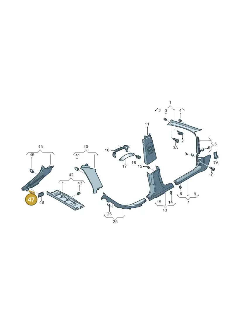 N91085101 — Audi RS6 Avant (2013-2018) diagram 758867650, position 47