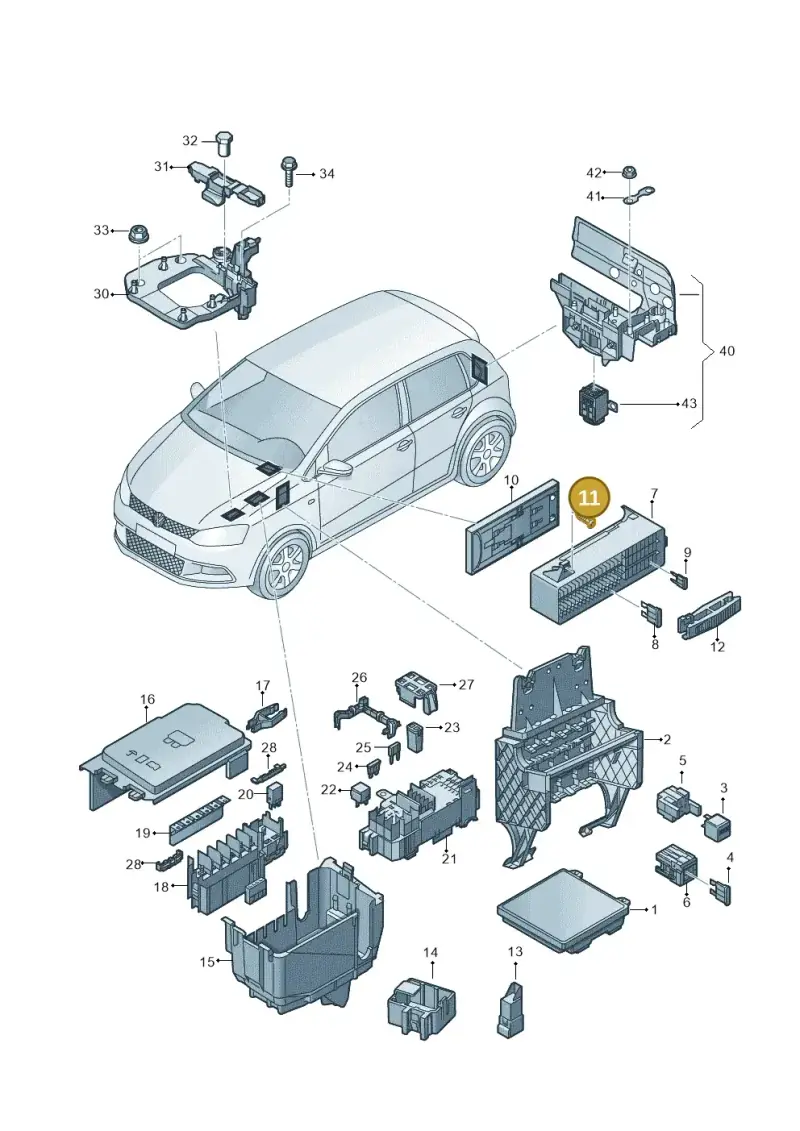 N91085101 — Volkswagen Polo 1.4 BlueMotion (2014-2017) diagram 773937010, position 11