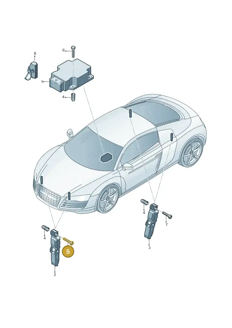 N91089401 — Audi R8 qu. 5.2 (2012-2015) diagram 618959300, position 5