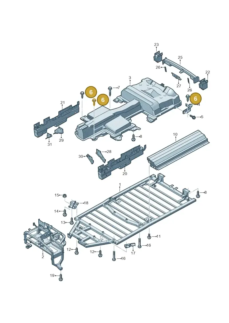 N91094001 — Volkswagen E-Crafter 35 (2018-2024) diagram 599804000, position 6