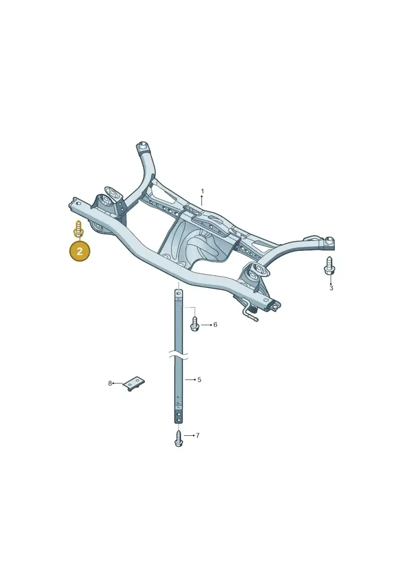 N91096401 — Volkswagen Golf Cabriolet (2011-2016) diagram 482505000, position 2