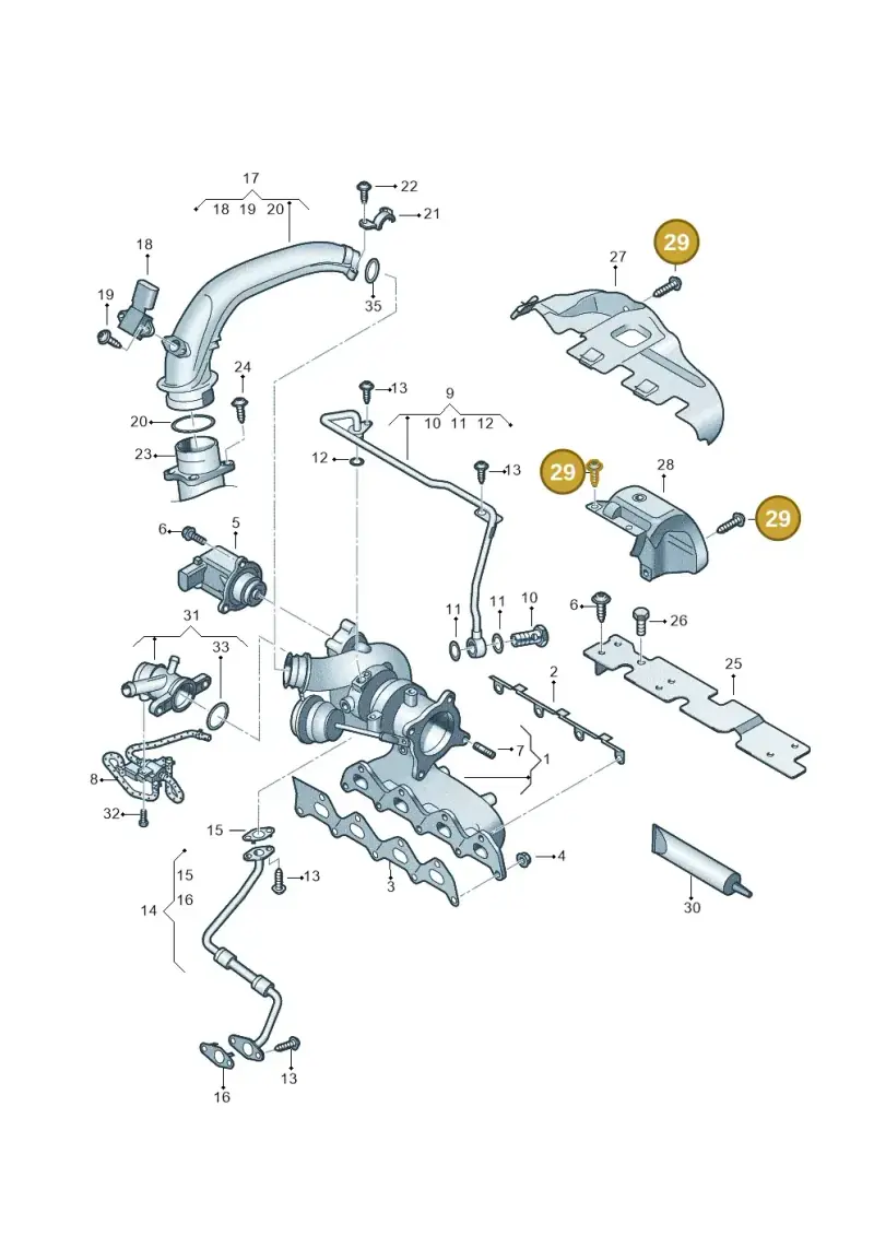 N91096601 — Skoda Yeti (2013-2017) diagram 625145530, position 29