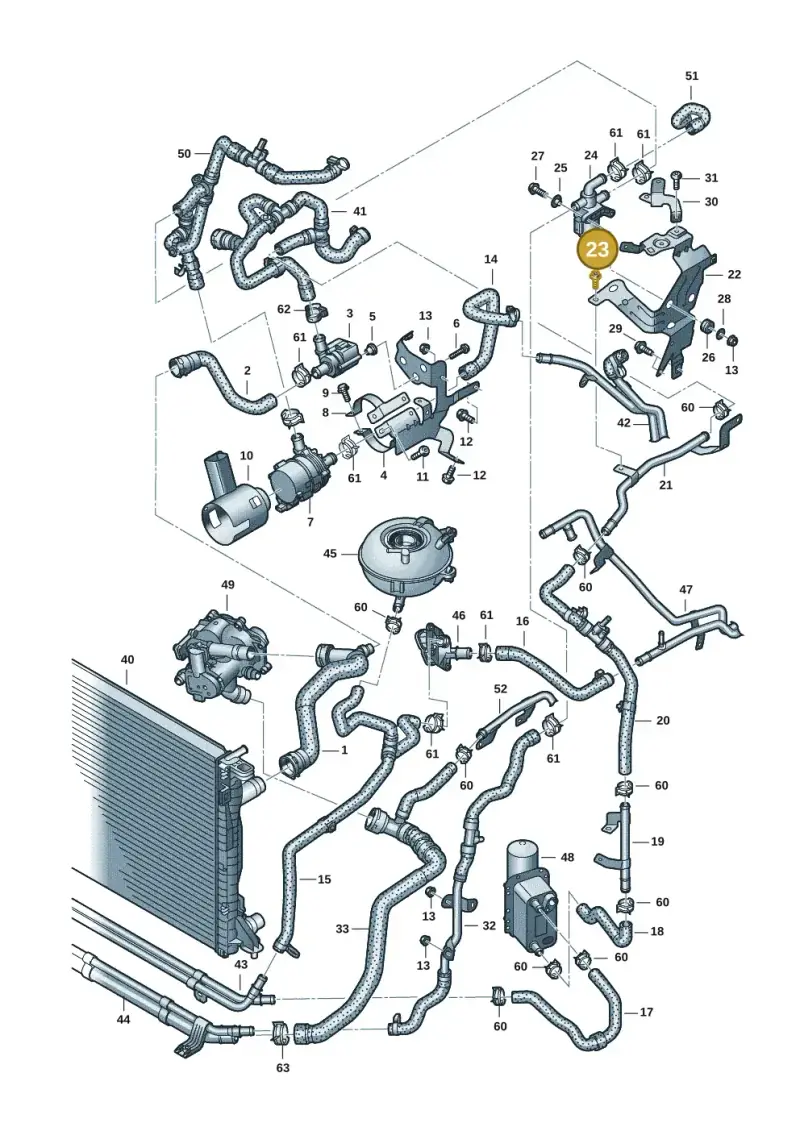 N91096601 — Audi Q5 (2016-2025) diagram 896121117, position 23