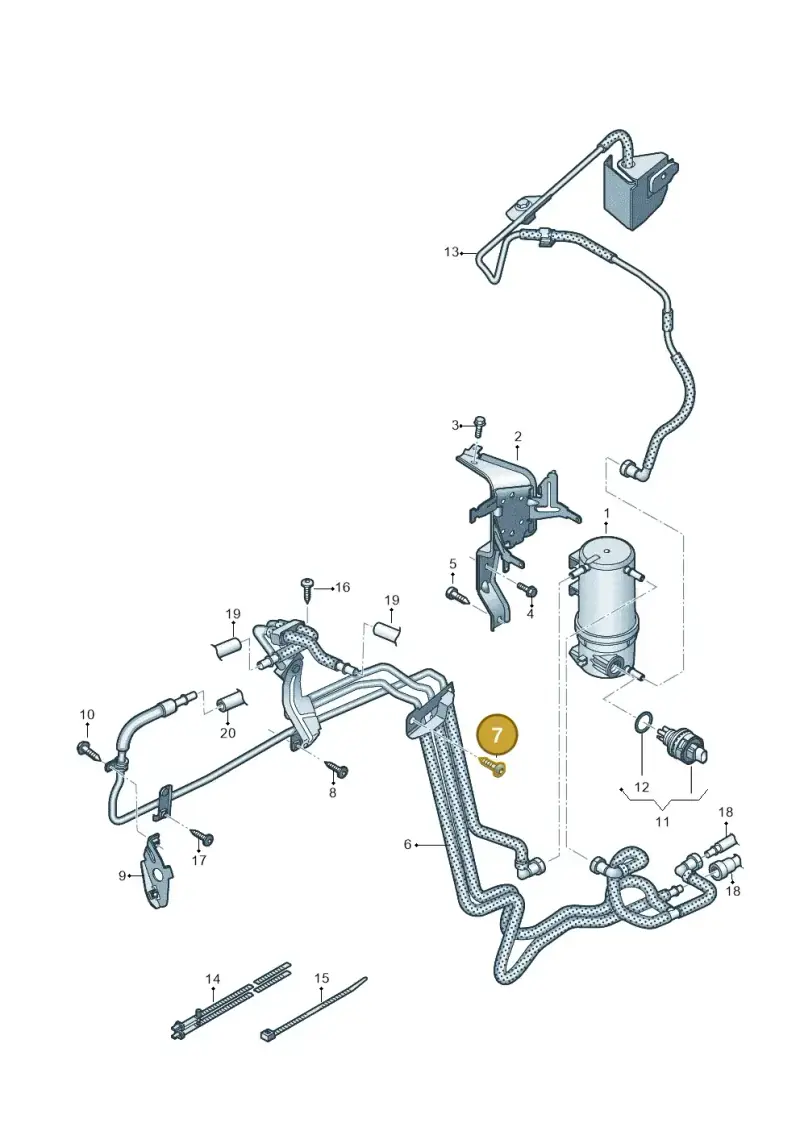 N91096704 — Volkswagen Amarok twin cab (2022-) diagram 894127600, position 7