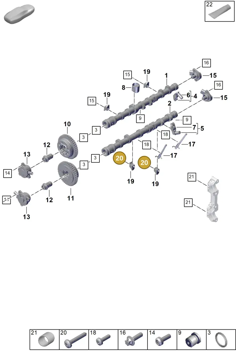 N91097202 — Porsche 911 (2024-2025) diagram p63103150, position 20