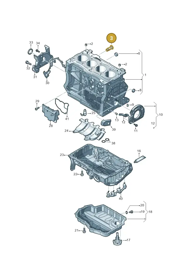 N91101401 — Volkswagen Passat estate (2023-) diagram 813103006, position 3