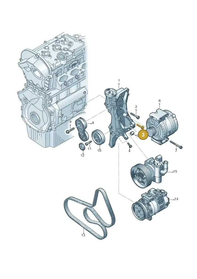 N91102101 — Volkswagen Amarok twin cab (2016-2022) diagram 683903200, position 3