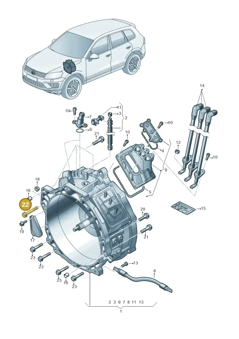 N91105601 — Volkswagen Touareg (2014-2018) diagram 787901000, position 22