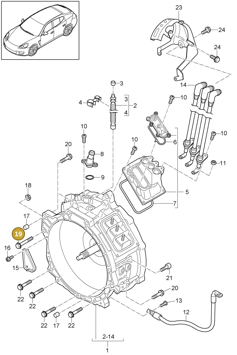 N91105601 — Porsche Panamera (2009-2016) diagram p35901010, position 19