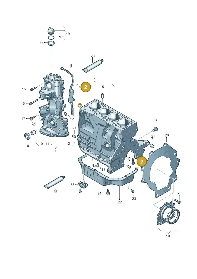N91107801 — Volkswagen Scirocco 2.0 (2014-2017) diagram 786103010, position 2
