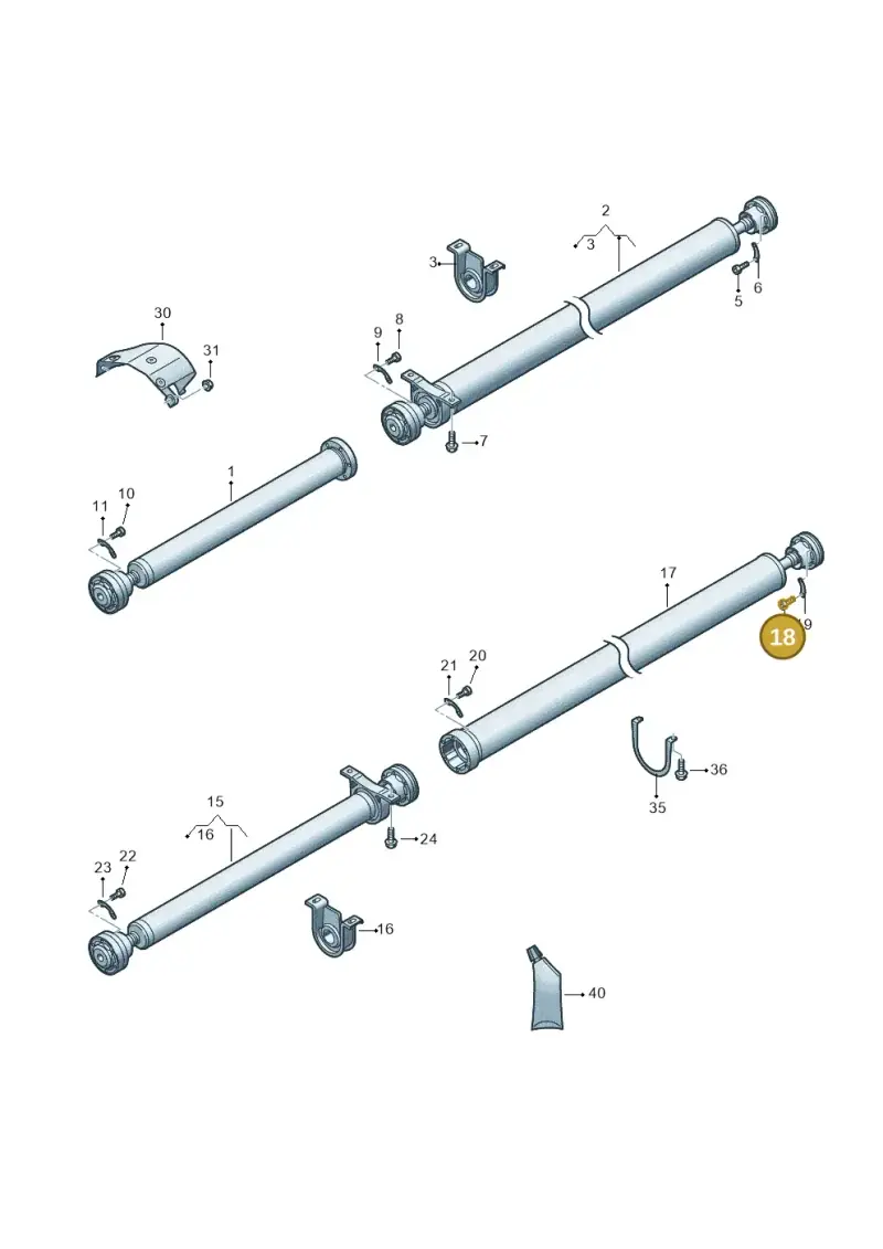 N91108201 — Volkswagen Transport. multivan (2019-2024) diagram 861521000, position 18