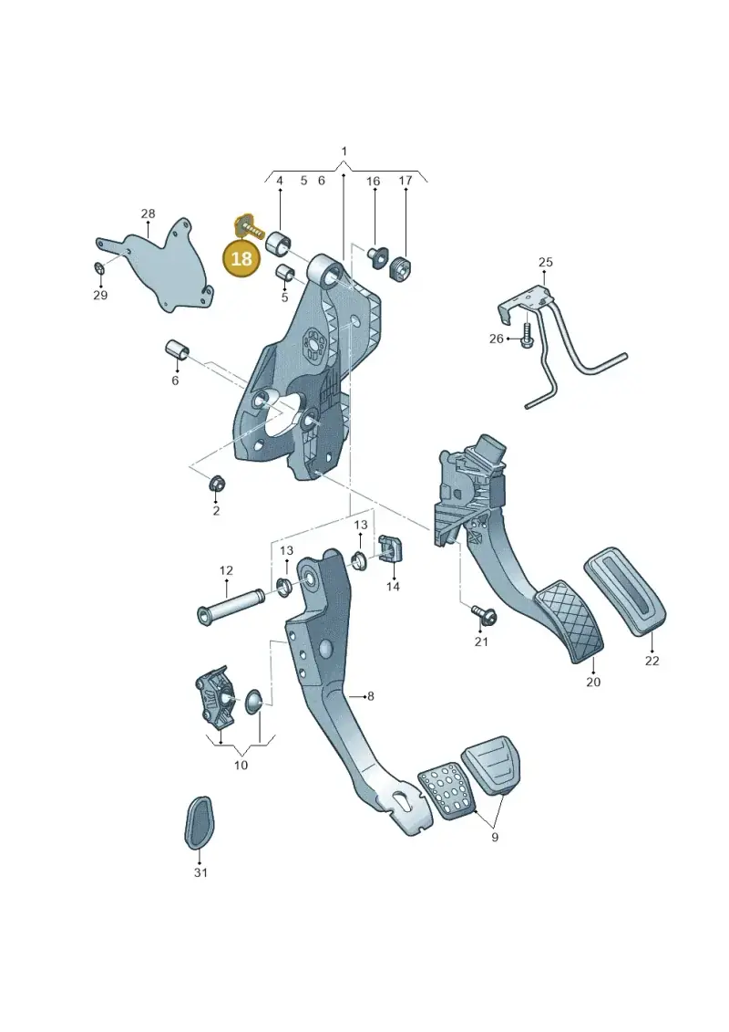 N91110801 — Volkswagen T-Roc convertible 1.5 (2019-2024) diagram 828721700, position 18