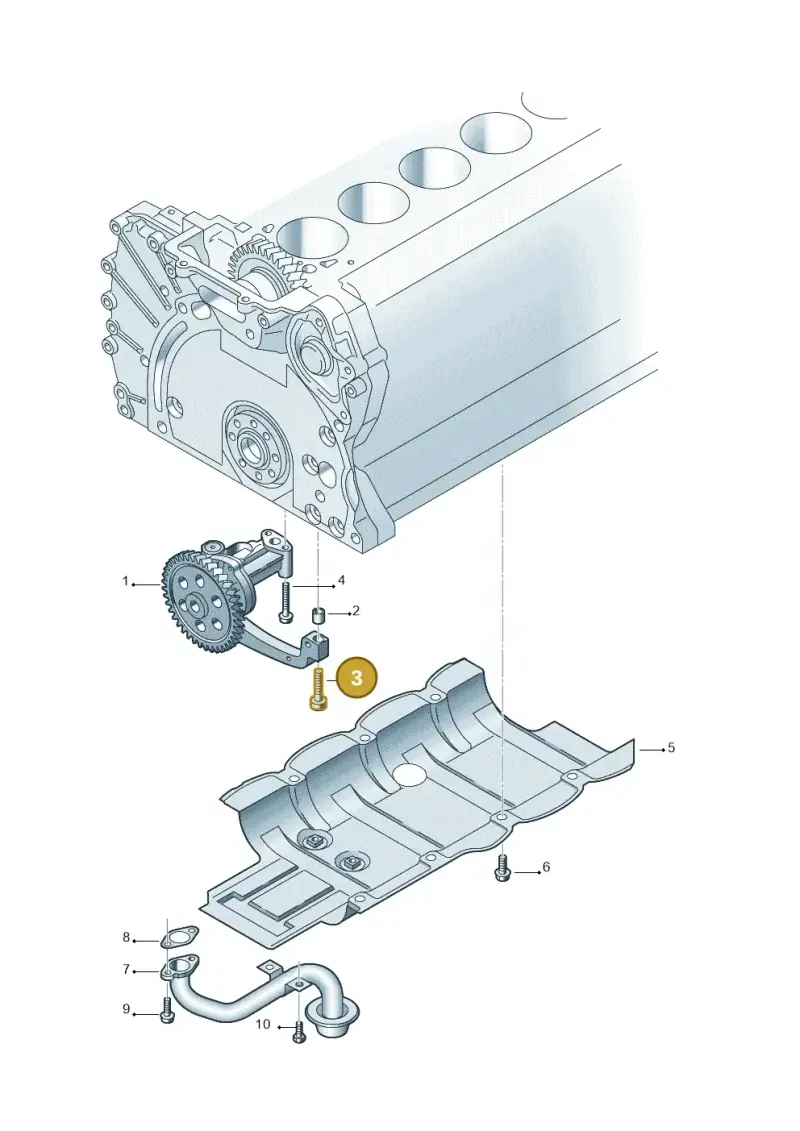 N91119601 — Volkswagen Transp. caravelle (2008-2009) diagram 410115400, position 3