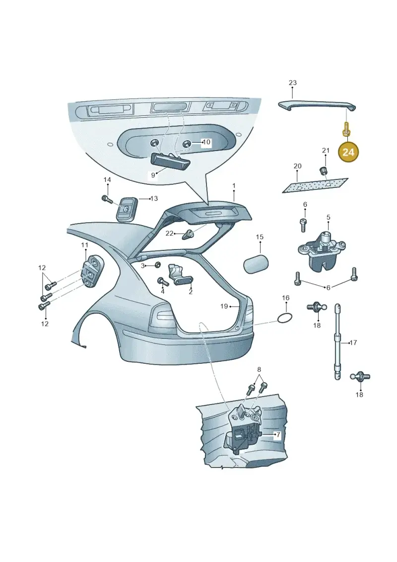 N91122901 — Skoda Octavia ambiente (2008-2013) diagram 419827100, position 24