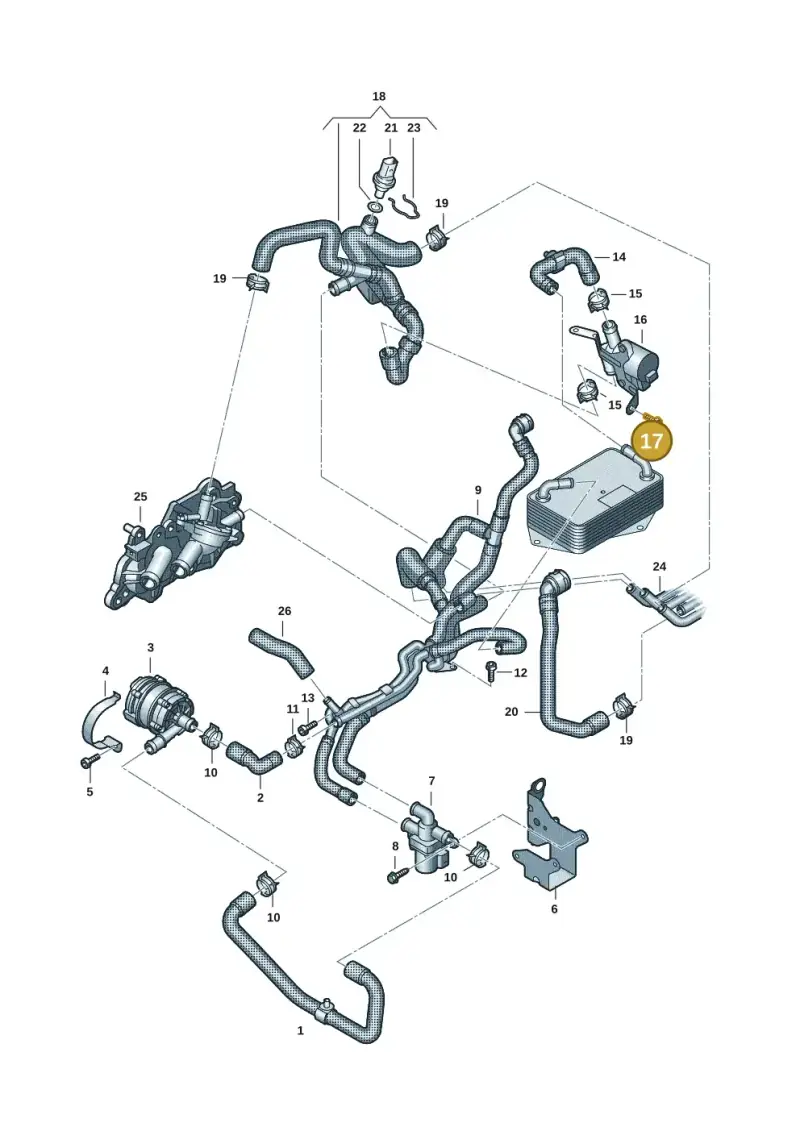N91125102 — Volkswagen Multivan (2021-) diagram 7t0121254, position 17