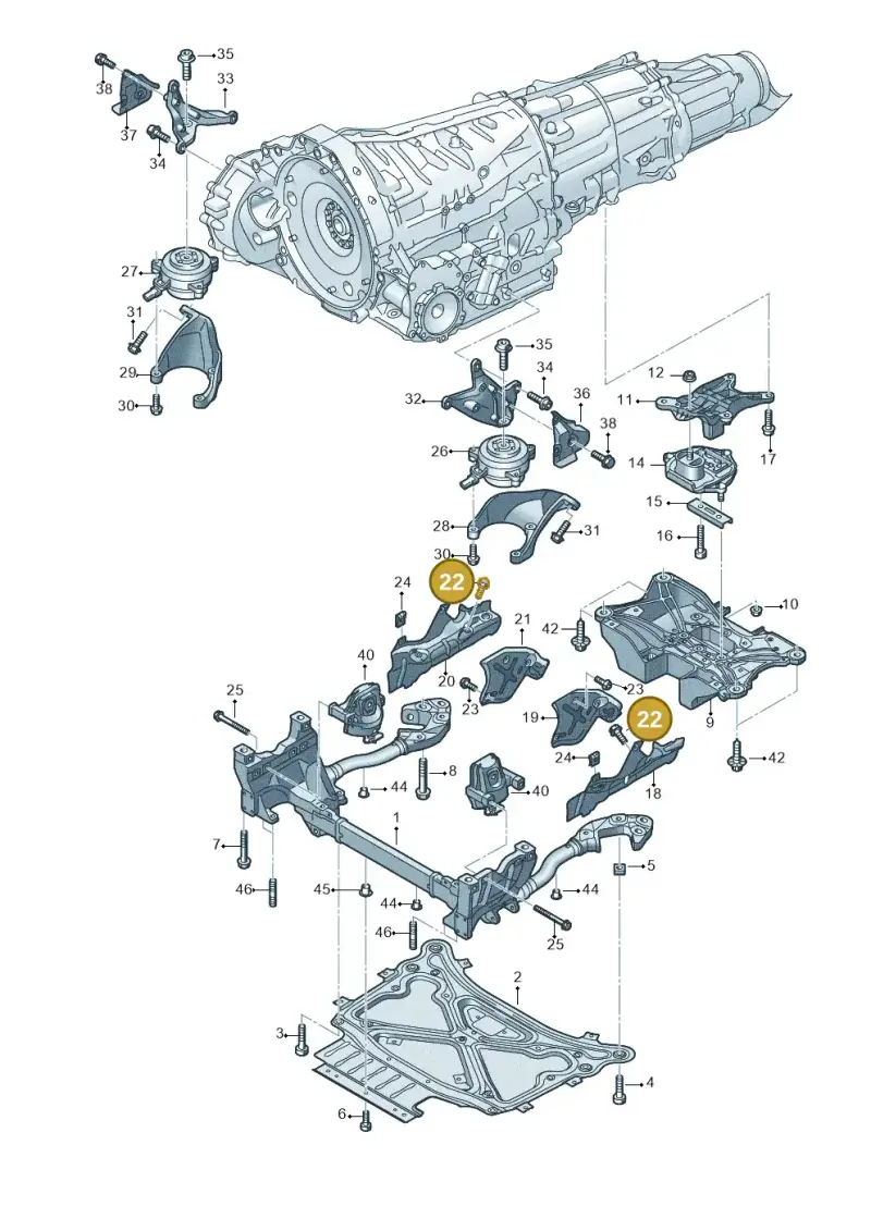 N91125102 — Volkswagen Touareg (2017-2023) diagram 859399800, position 22