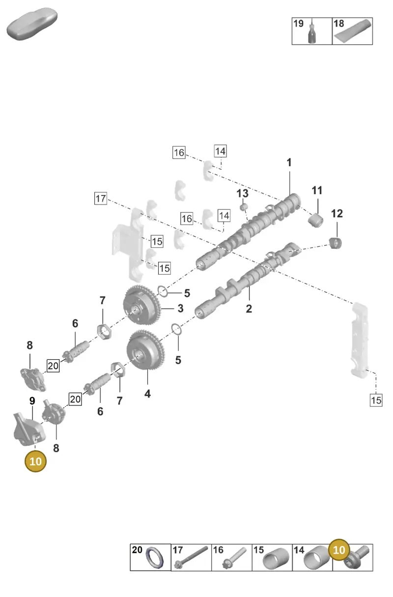 N91126101 — Porsche 911 (2020-2022) diagram p53103100, position 10
