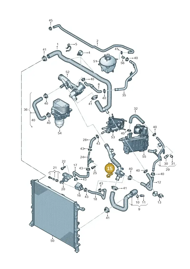 N91127901 — Volkswagen MAN TGE 55 (2016-2021) diagram 806121040, position 15