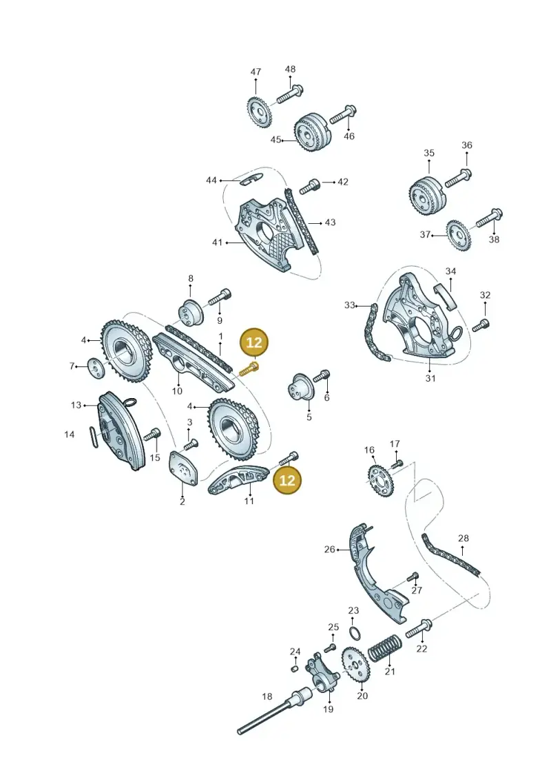 N91129001 — Volkswagen Touareg BlueMotion (2014-2018) diagram 693109550, position 12